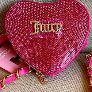 Juicy Couture Fuchsia Heart Bag with Gold Logo 🩷